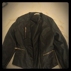 Faux Leather Jacket